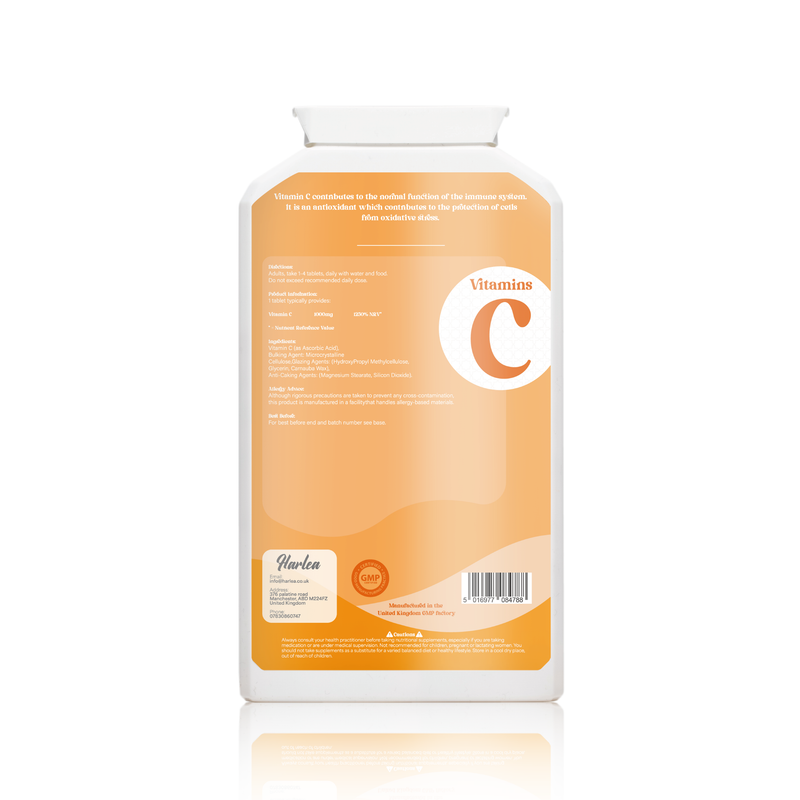 Harlea Vitamin C 1000mg 維他命 C 1000 毫克（120 粒）