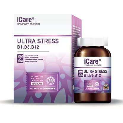 ICare - 維他命3B (60粒) 維他命B1、維他命B6、維他命B12