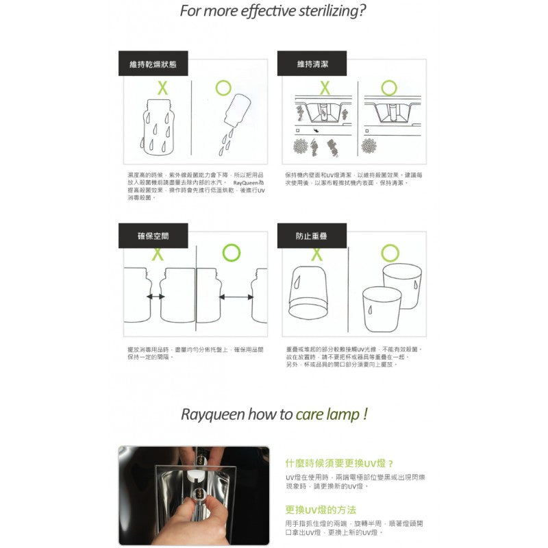 RayQueen Multi-Purpose UV Sterilizer (JHS-400) 多用途紫外線UV消毒機