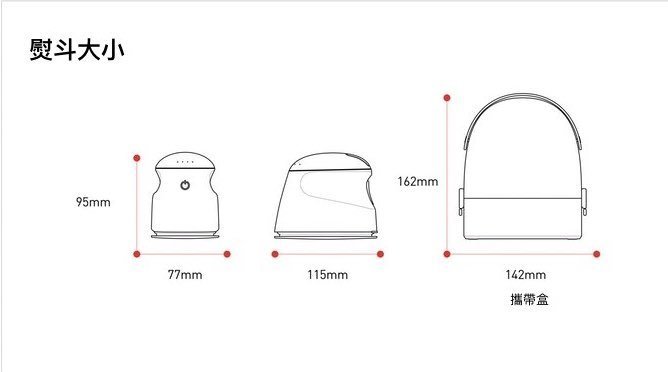JNC - Nano Combo Nano Steam Iron - Red [Licensed in Hong Kong]