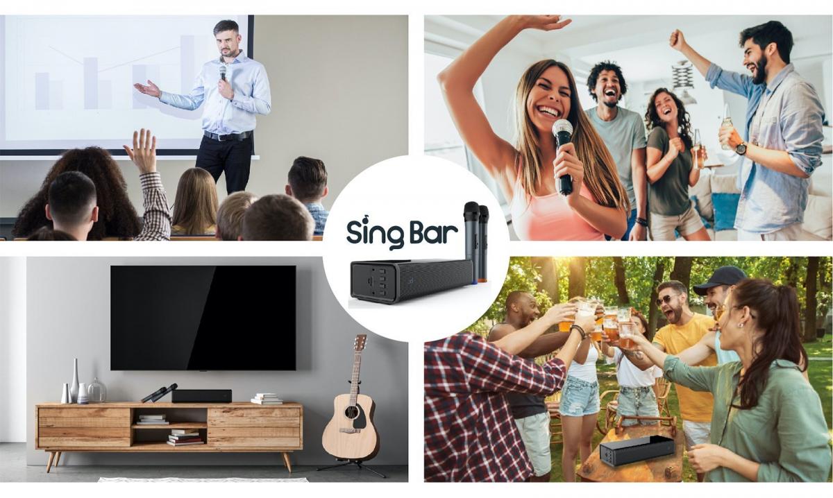 Pure Acoustics Sing Bar Multifunctional Portable Karaoke Speaker｜K Song Artifact｜K Singing｜Bluetooth Speaker