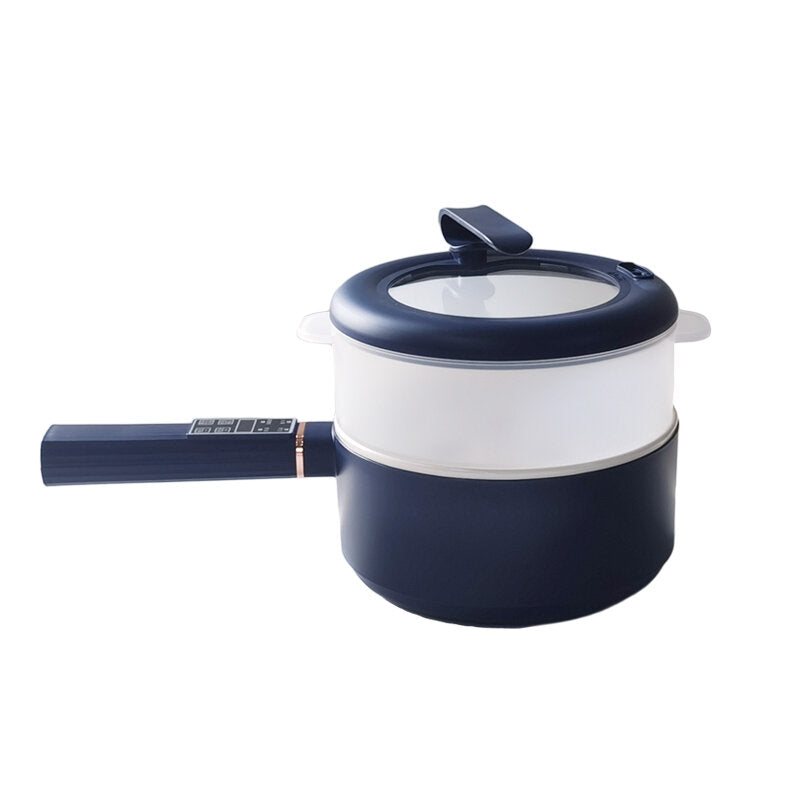 Qianqi - Electric cooking pot | Non-stick pot | Multi-function electric pot | 1.6L one-person pot | Mini | One-person hot pot | Side-burning stove JD-701D 