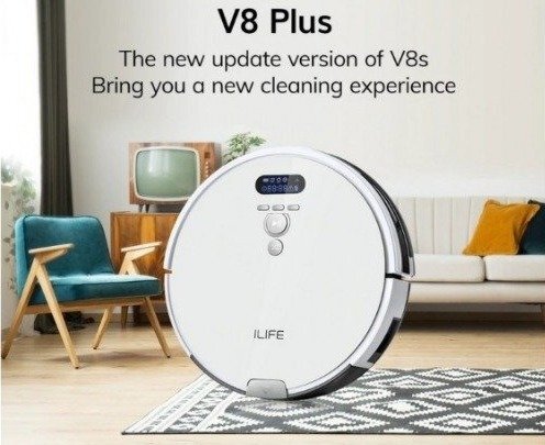 iLife - V8 Plus 2-in-1 vacuum and wet mop robot | Robot vacuum cleaner | Sweeping robot