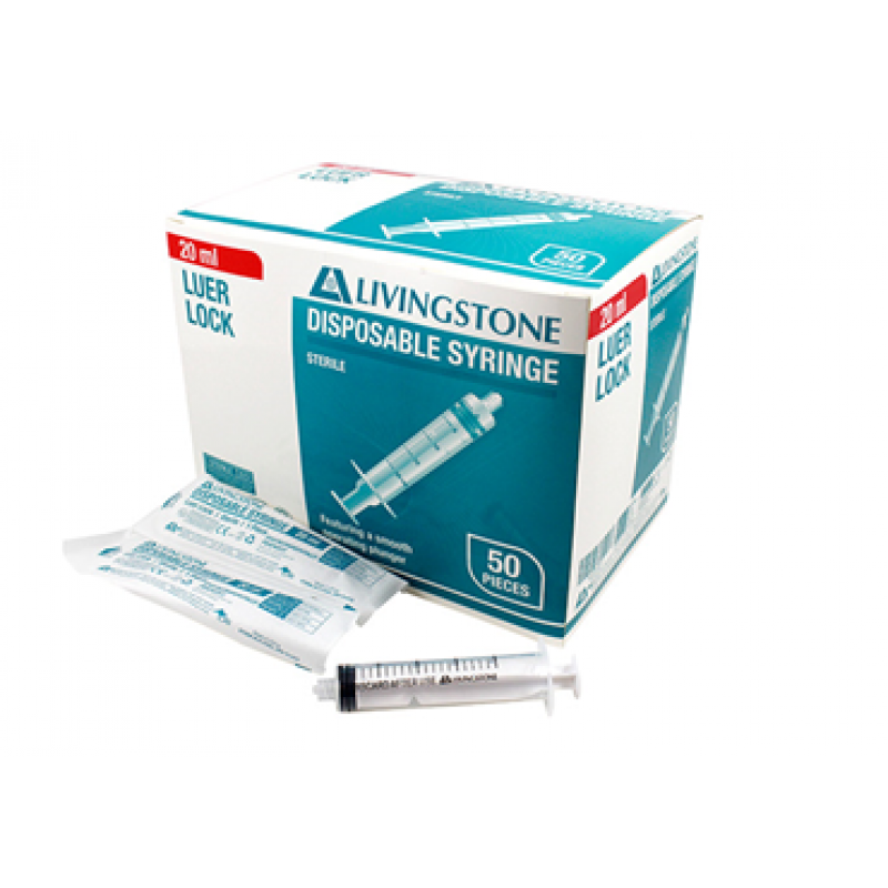 Livingstone Sterile Syringe Luer Lock 20ml