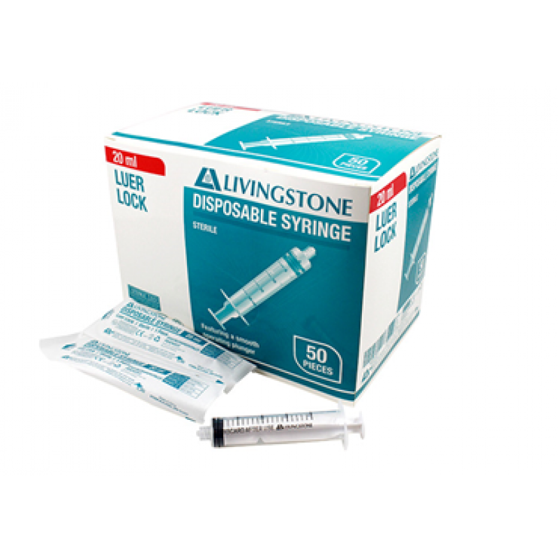 Livingstone 螺絲咀針筒 Sterile Syringe Luer Lock 20ml