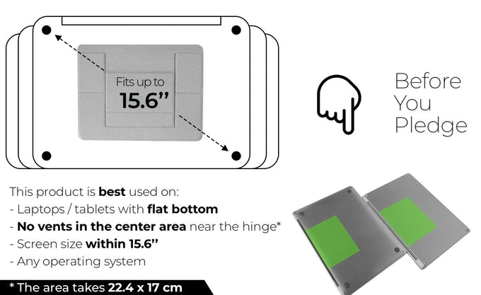 MOFT - MOFT Stand Invisible Laptop Stand - Dark Gray