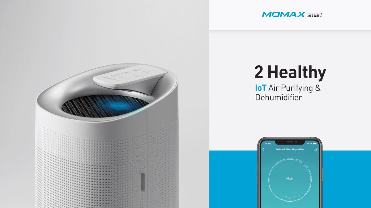 MOMAX - 2 Healthy IoT Smart Air Purifier Dehumidifier [Licensed in Hong Kong]
