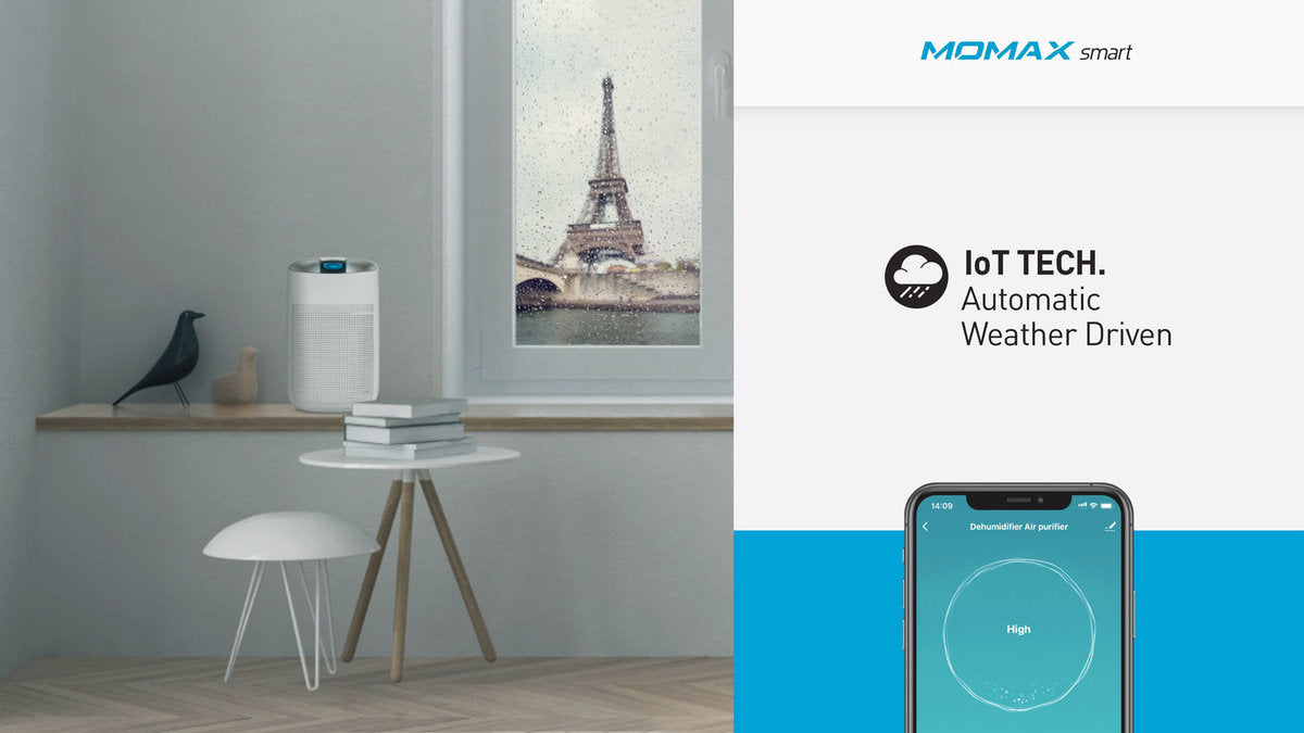 MOMAX - 2 Healthy IoT 智能空氣淨化抽濕機【香港行貨】