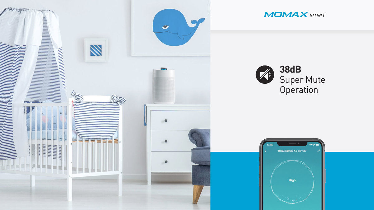 MOMAX - 2 Healthy IoT Smart Air Purifier Dehumidifier [Licensed in Hong Kong]