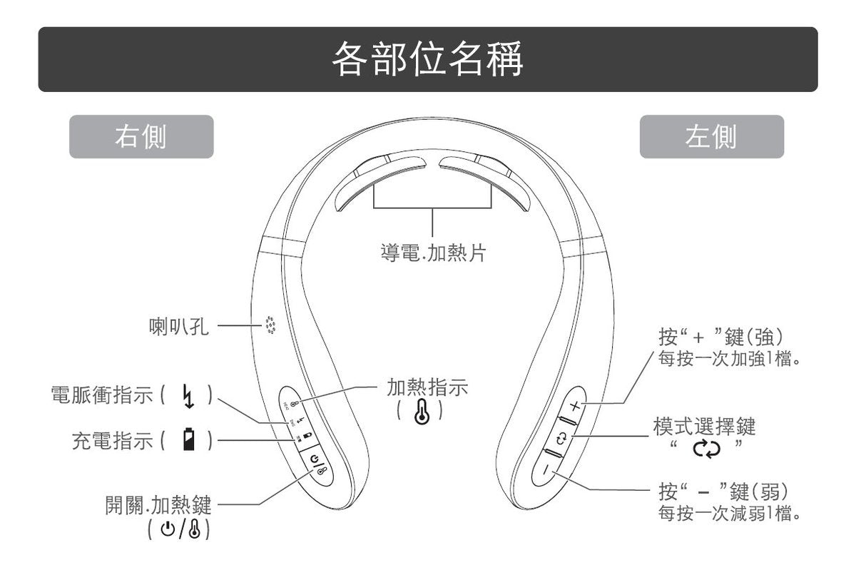 MYTREX - 頸部 EMS 發熱按摩儀