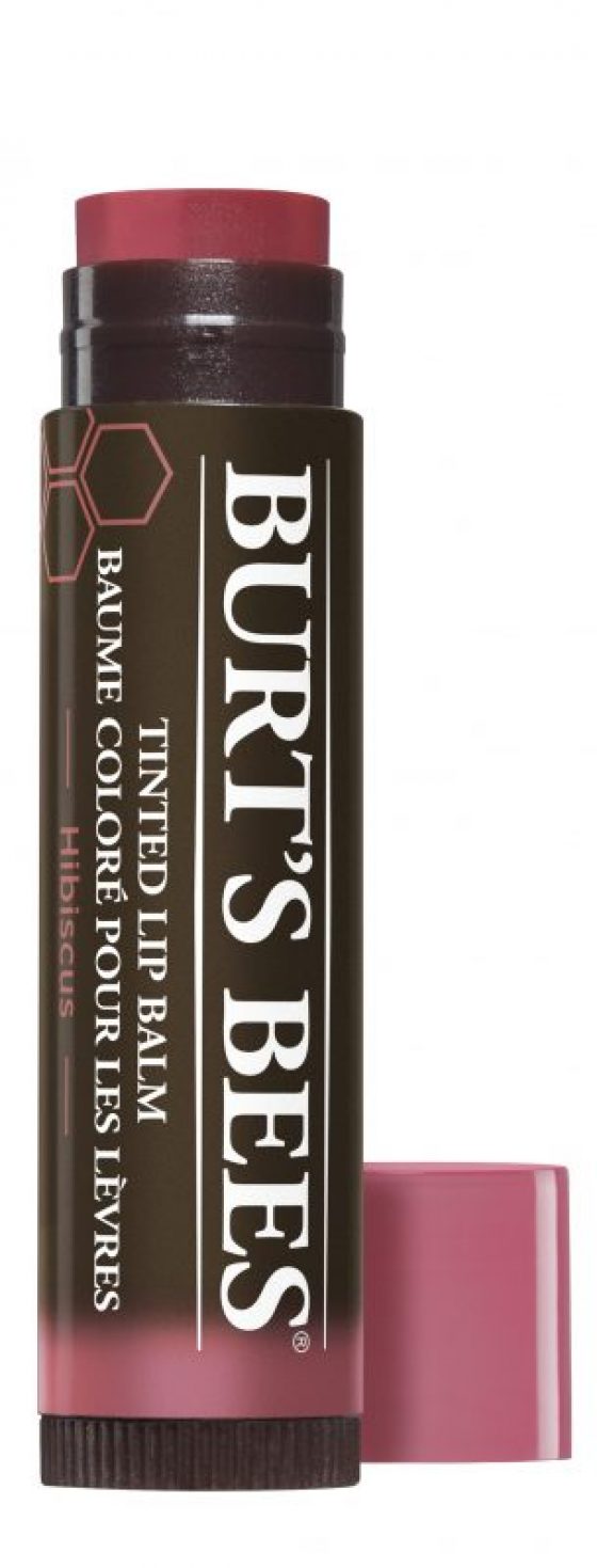 BURT'S BEES-Tinted Lip Balm - Hibiscus Natural Tinted Lip Balm - Bean Paste Red 4/11/2022 Expires