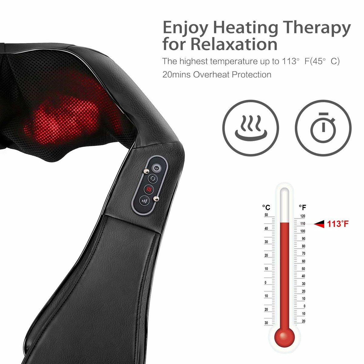 Naipo - MGS-150D Shoulder and Neck Heated Kneading Massager 【Hong Kong License】