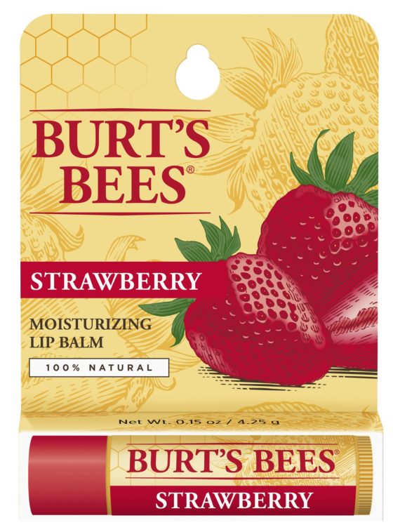 BURT'S BEES-Strawberry Lip Balm 士多啤梨皇牌潤唇膏 14/11/2022 到期