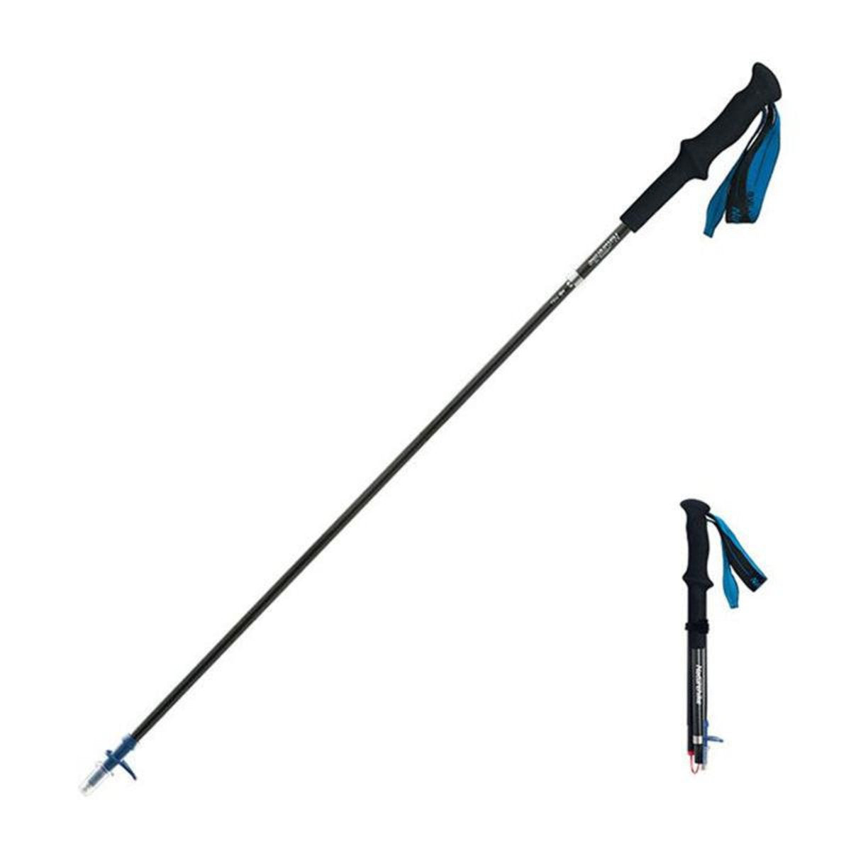 Naturehike - ST08 lightweight carbon fiber 4-section Z hiking pole (110cm) - Purple