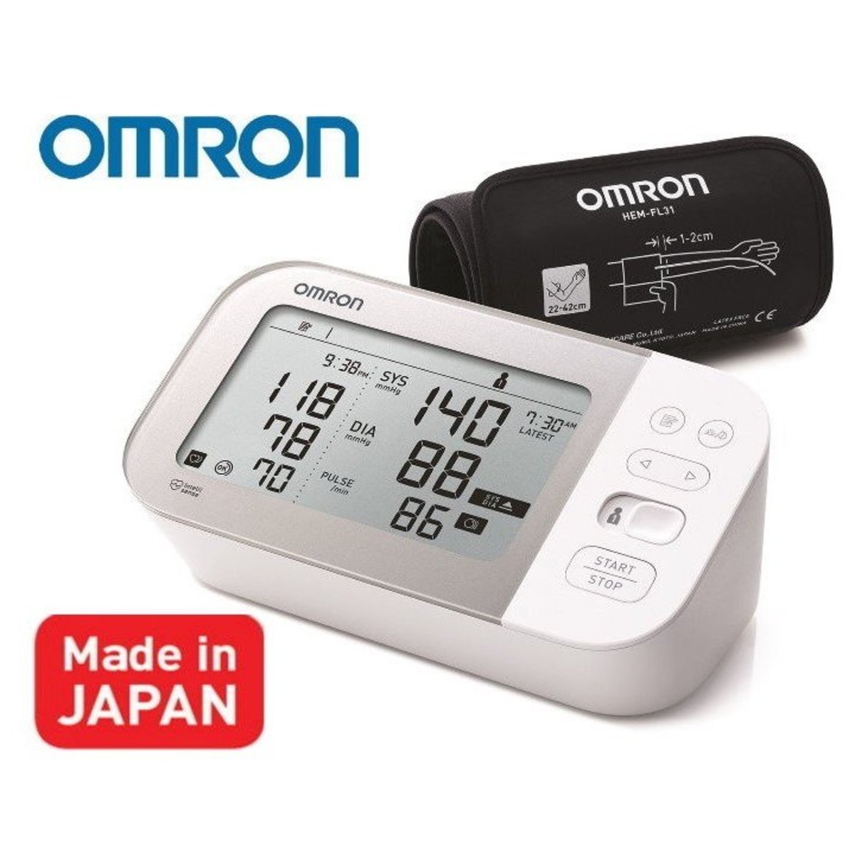 OMRON - JPN710T Bluetooth Arm Blood Pressure Monitor 