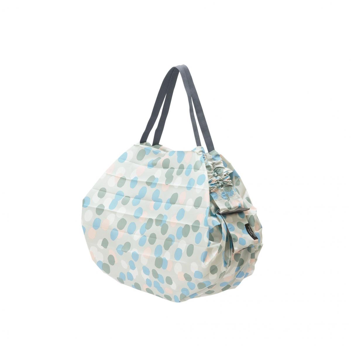 Shupatto - Compact Bag 極速摺疊收納袋 (M SIze)｜Marna｜購物袋｜環保袋｜快速收納｜口袋包 - SEN (條紋)