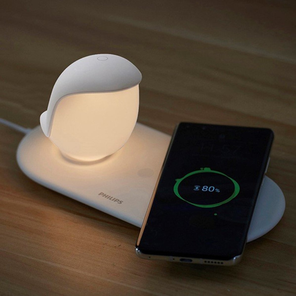 Philips - Philips Desk Lamp | Wireless Charging Pad | Bird Bedside Wireless Charging Bird Lamp 66240 [Licensed in Hong Kong]