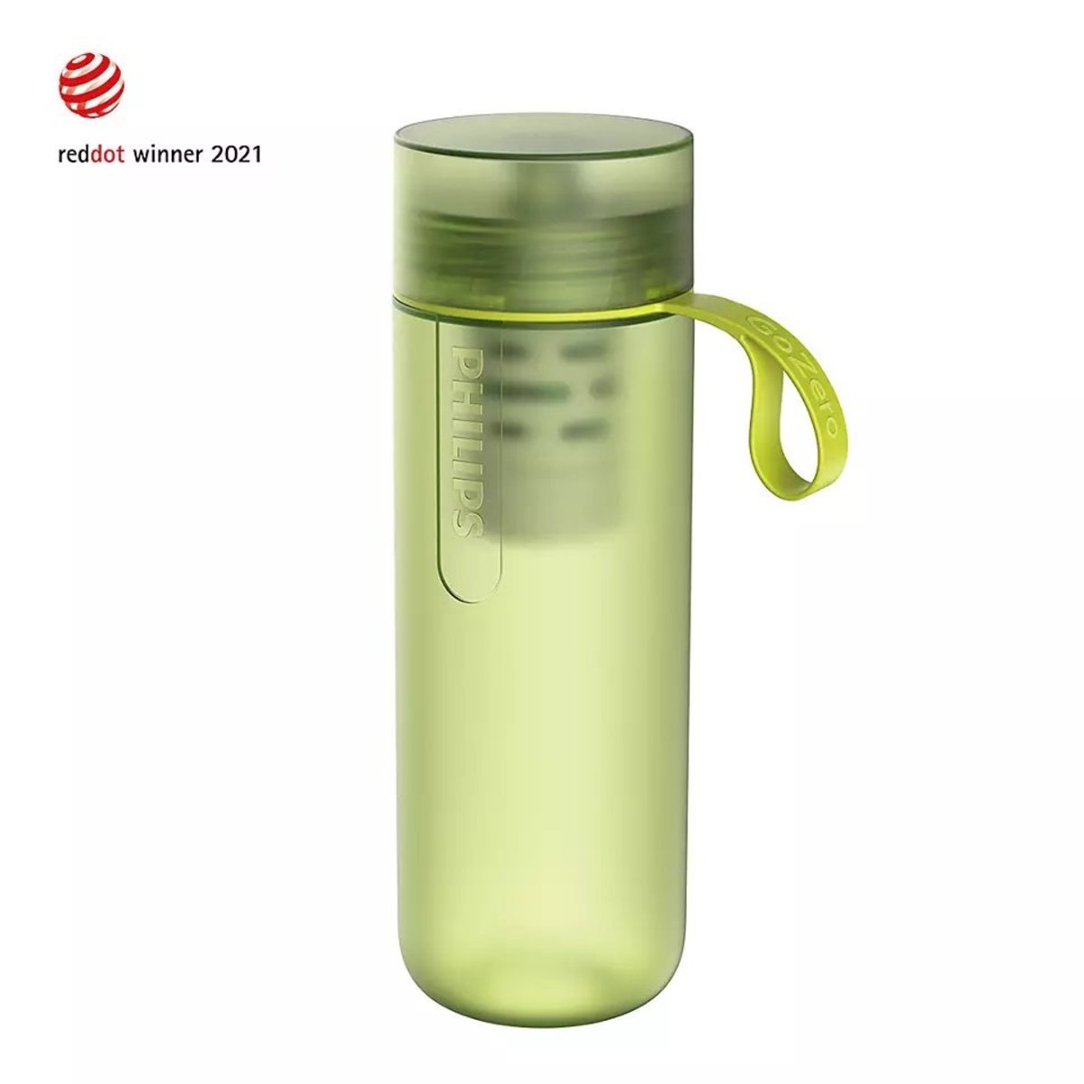 Philips - GoZero Portable Water Filter Bottle | Hydration Bottle AWP2722 - Stone Gray