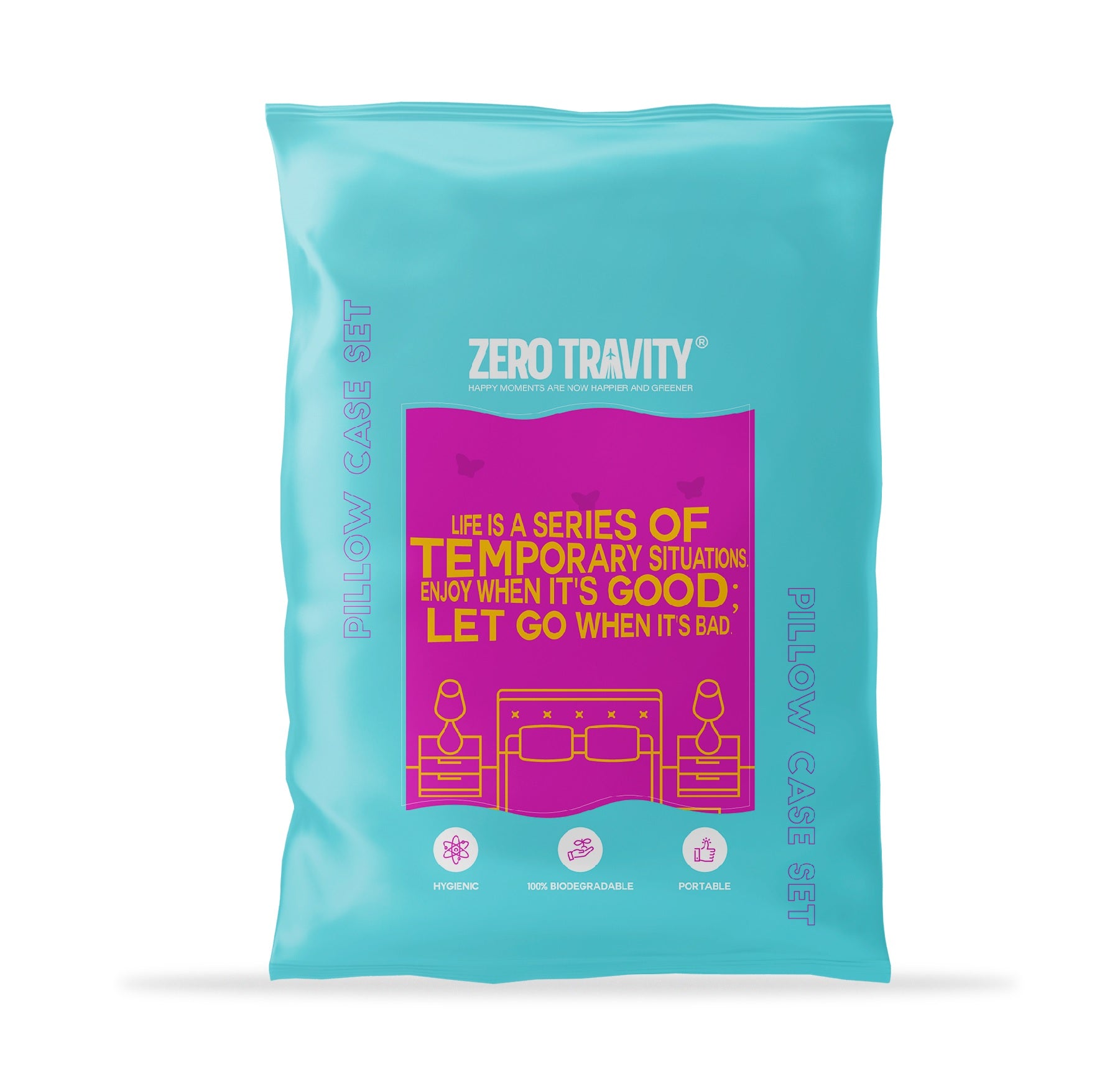 ZERO TRAVITY - Traveling Eco-Friendly Pillow Bag Set (2 Pillowcases)