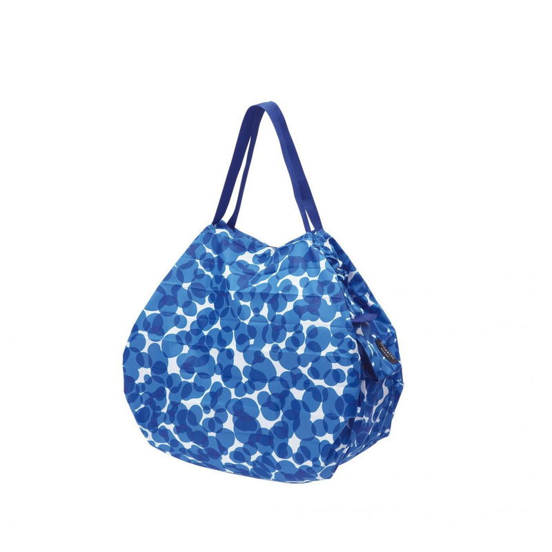 Shupatto - Compact Bag Extremely fast folding storage bag (M SIze)｜Marna｜Shopping bag｜Eco-friendly bag｜Quick storage｜Pocket bag-SEN (Stripe)