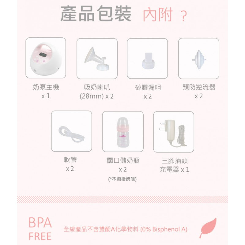 SPECTRA S2+ Hospital Grade Double Breastpump 醫院級電動雙泵