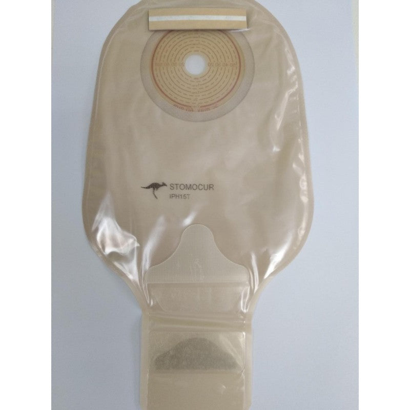 STOMOCUR® 1-pc Drainable Pouch with filter, Safe-seal velcro closure