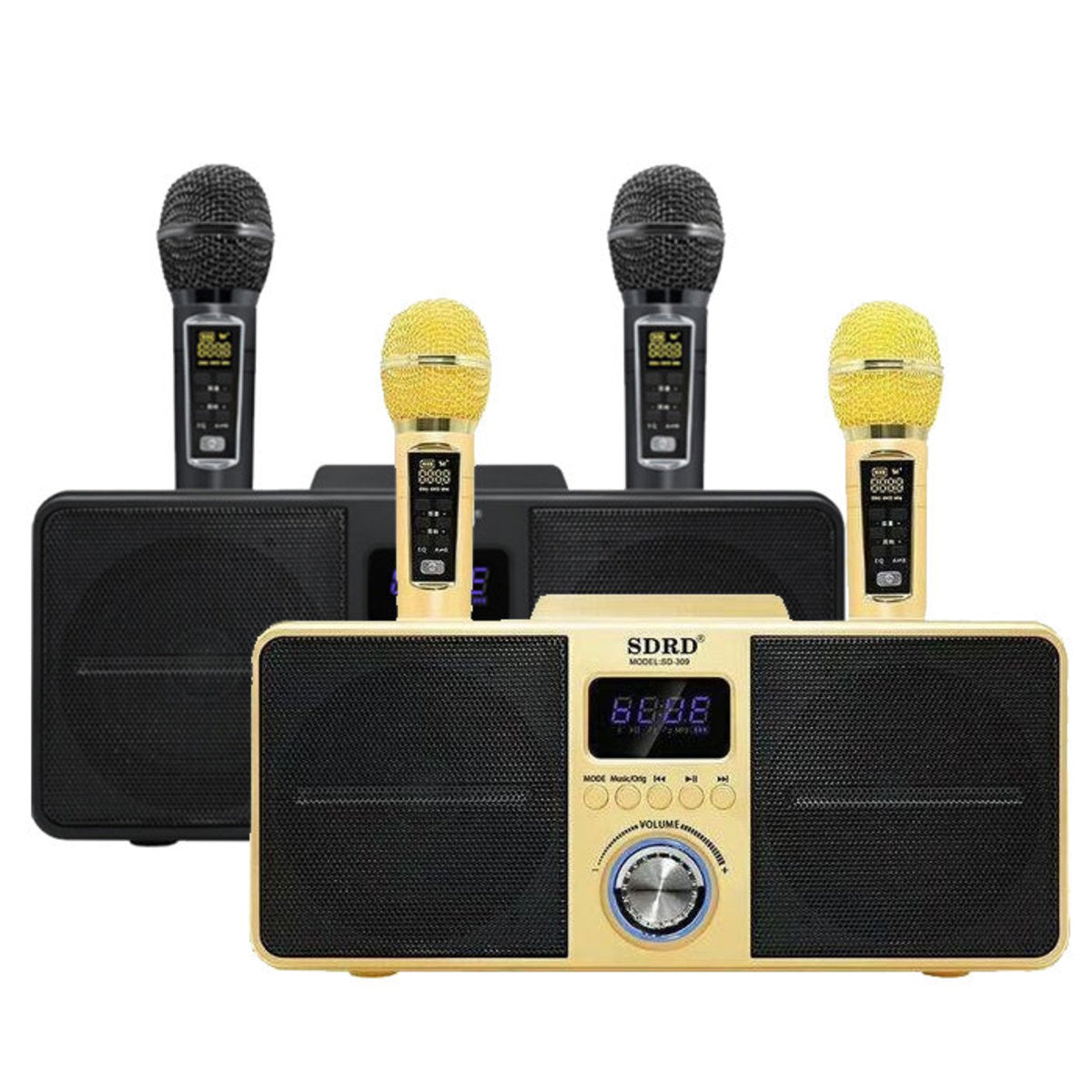 SDRD - Karaoke | Singing K | Wireless K-singing artifact duo duet audio set SD-309 [Licensed in Hong Kong]