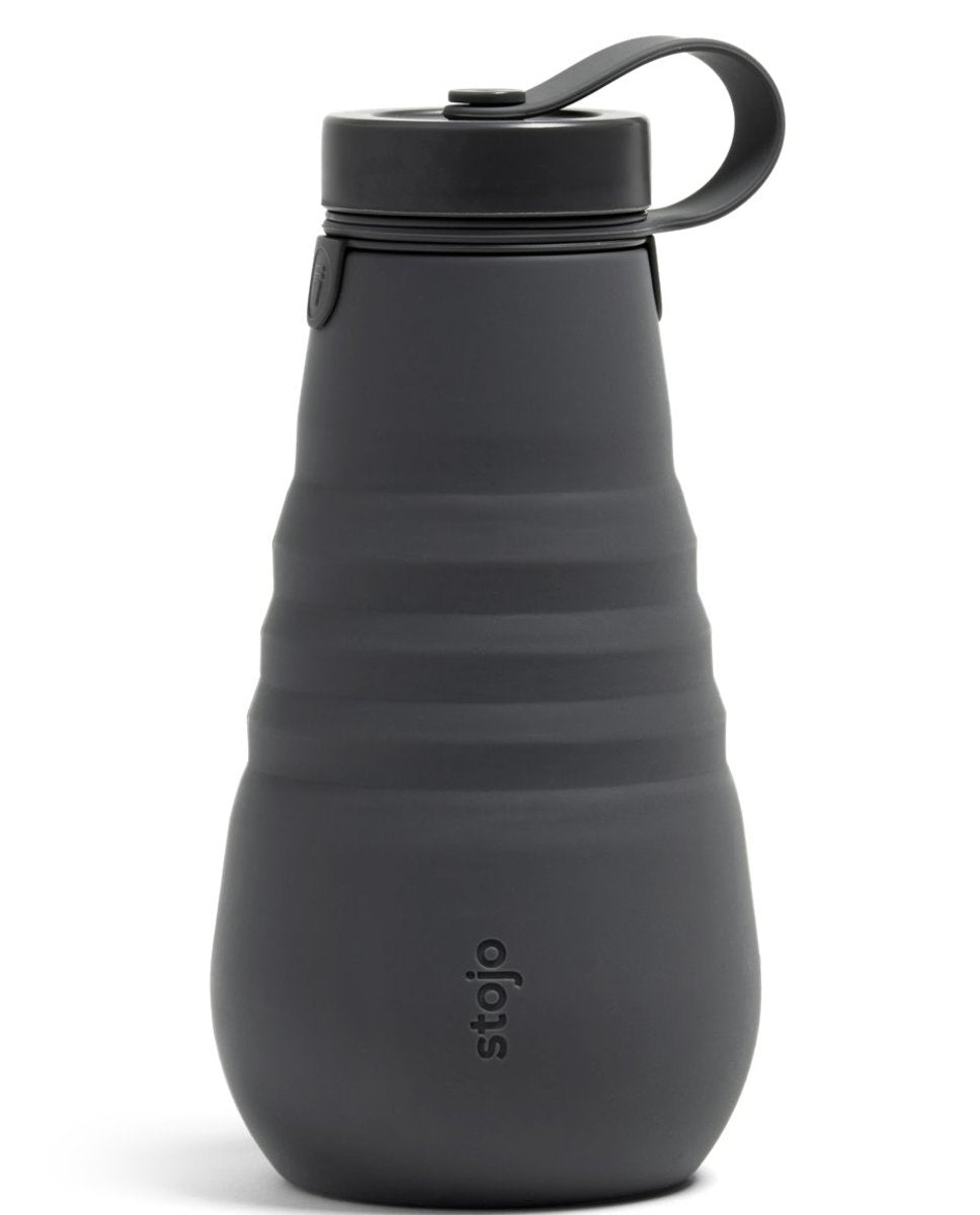 Stojo - Bottle 20oz Compressible Pocket Bottle - Charcoal Gray