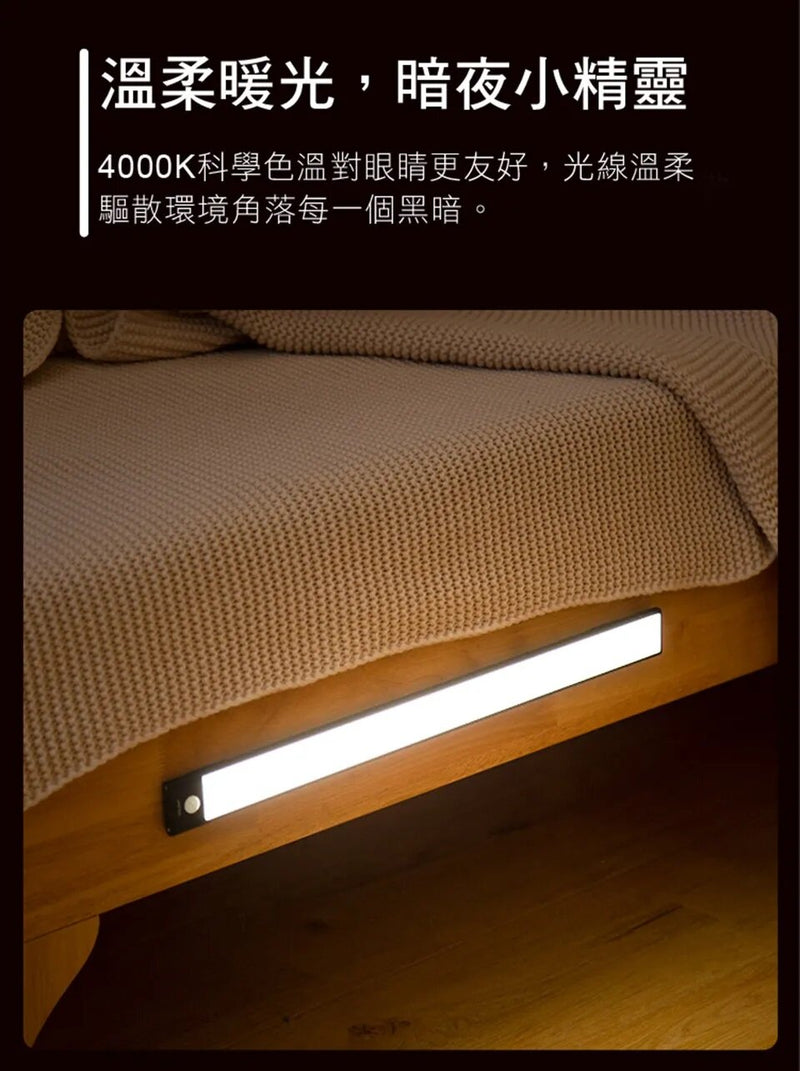YEELIGHT - 易來 充電感應櫥櫃燈 60cm A60 (Global Version) ｜磁吸燈｜自動關閉｜LED燈條｜無線 YLBGD-0046