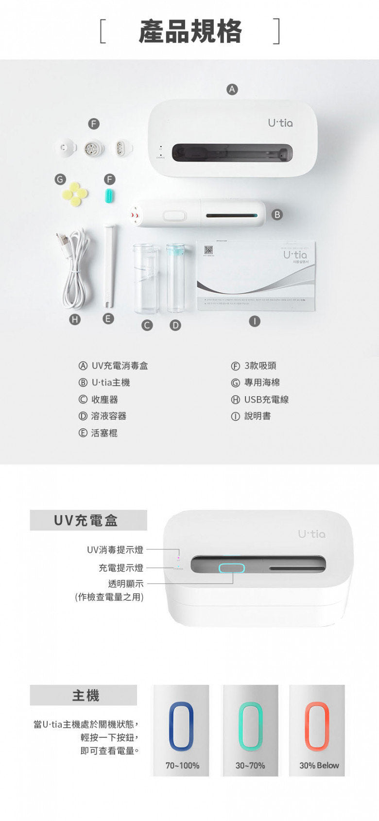 Utia - 韓國 U.tia Aqua Peeling 深層毛孔清潔機 LQP-100【香港行貨】