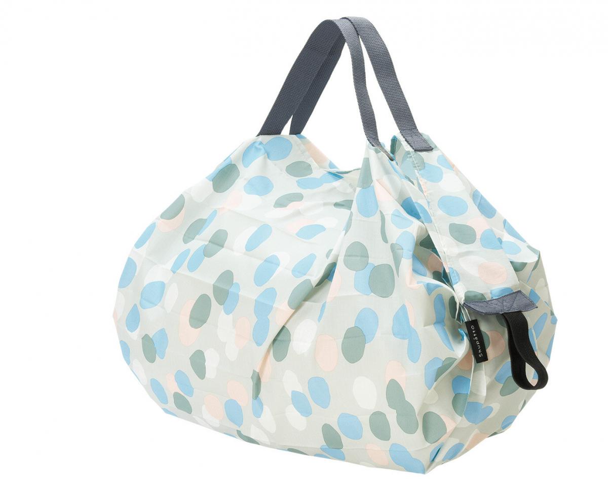 Shupatto - Compact Bag 極速摺疊收納袋 (S SIze)｜Marna｜購物袋｜環保袋｜快速收納｜口袋包 - SEN (條紋)