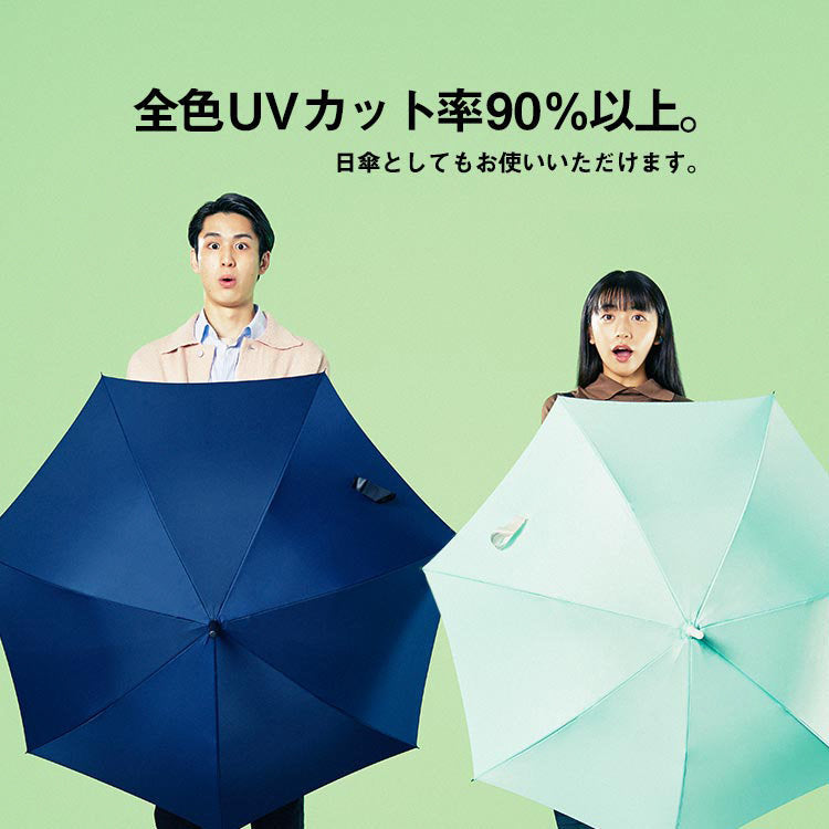 W.P.C. - 【自動開關款】UNNURELLA MINI 60 超跣水折疊傘 UN003 - 藍白直間