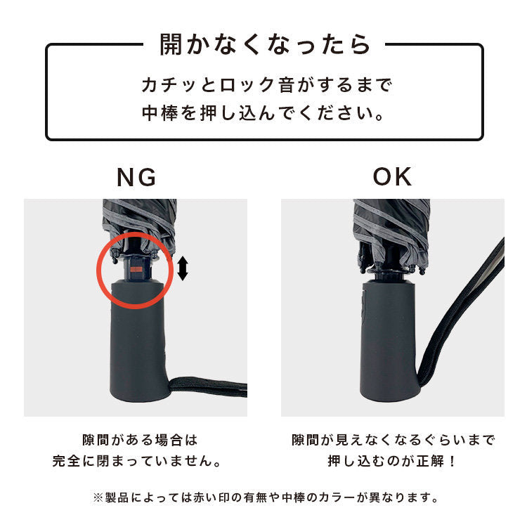 W.P.C. - 【自動開關款】UNNURELLA MINI 60 超跣水折疊傘 UN003 - 藍白直間