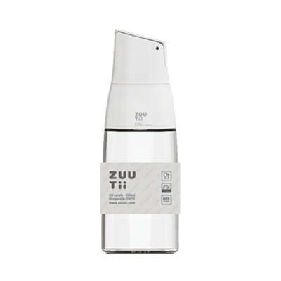 ZUUTii - Automatic opening oil and vinegar bottle | Leak-proof condiment bottle | Glass oil bottle | 500ml | Seasoning container | Oil can | Gravity sensing oil bottle