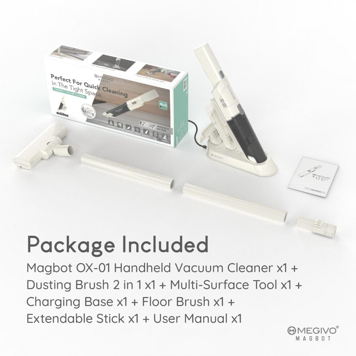 Megivo - Magbot OX-01 輕巧無線手提吸塵機