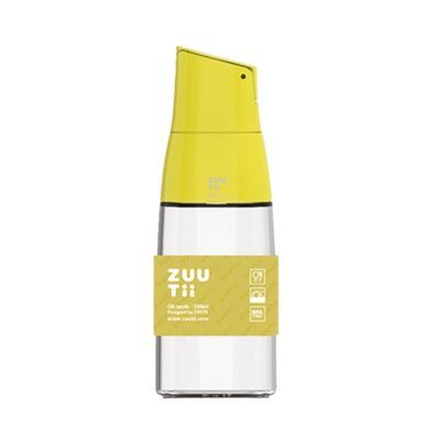 ZUUTii - 自動開蓋油醋瓶｜防漏調味瓶｜玻璃油瓶｜500ml｜調味料容器｜油罐｜重力感應油壺