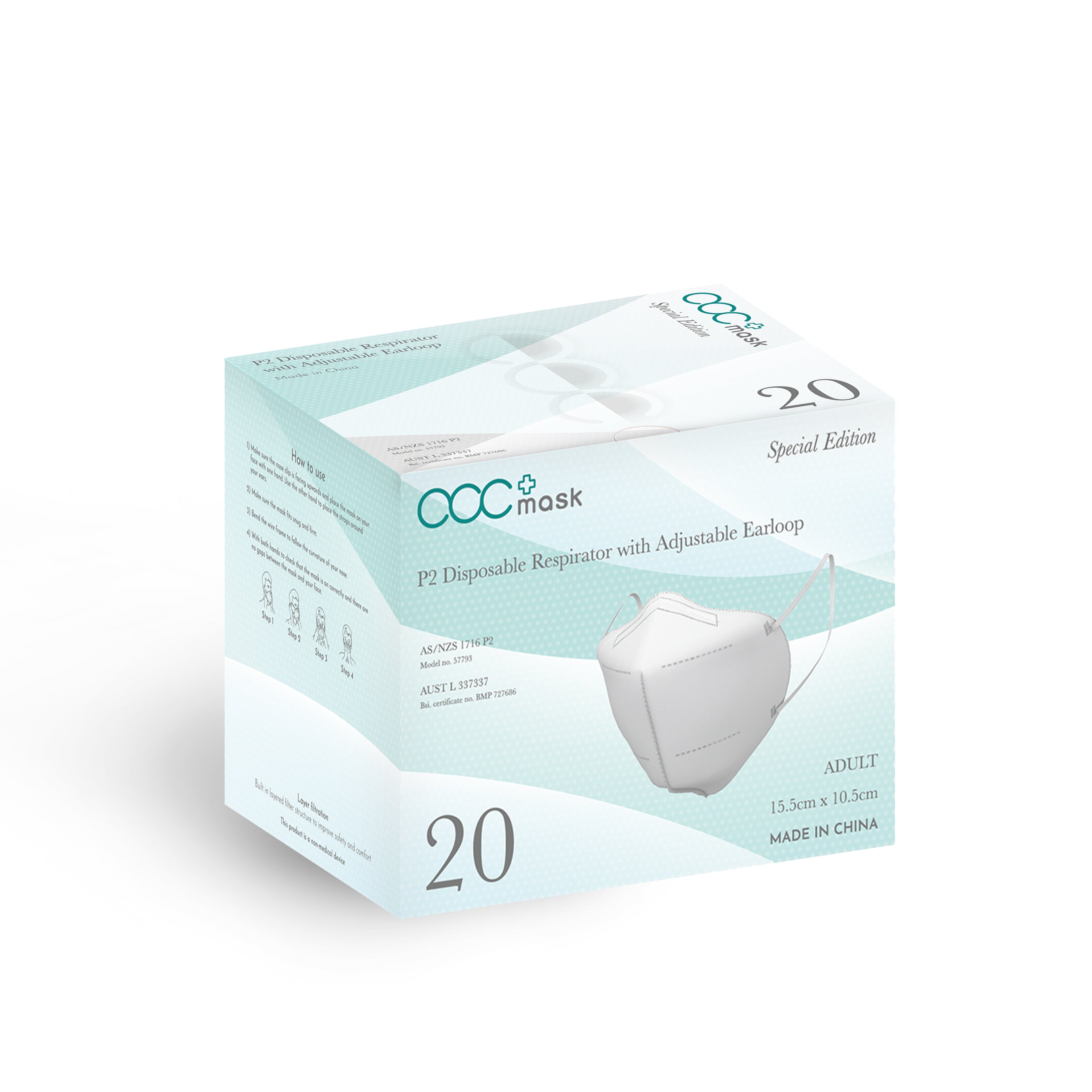 acc+ P2 high protective mask [N95 equivalent]