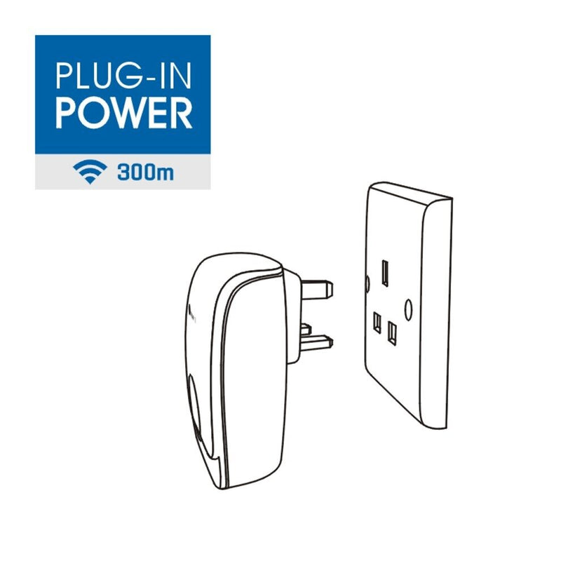 hopewell - 300 meters super wireless doorbell (plug-in type)｜door chime｜calling bell｜calling bell｜safety bell DB-8
