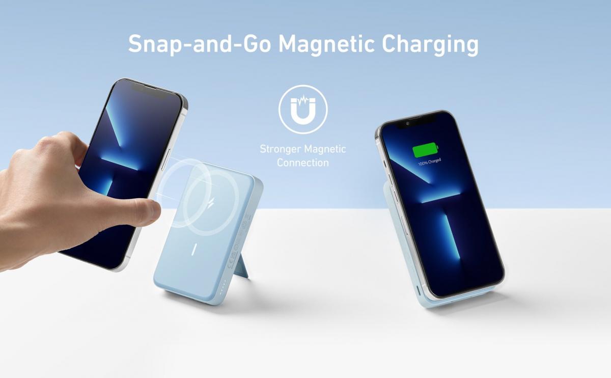 Anker - MagGo 633 10000mAh MagSafe Magnetic Wireless Charging Power Bank｜External Battery｜Mobile Battery｜Urine Bag A1641 