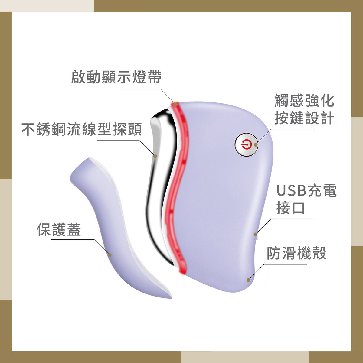 Emay Plus - Face Slimming, Detoxification and Beauty Device EP-406｜V Face Bird｜Detoxification｜Lymphatic relief｜Reduce fine lines｜Facial Massage - Pink Purple 