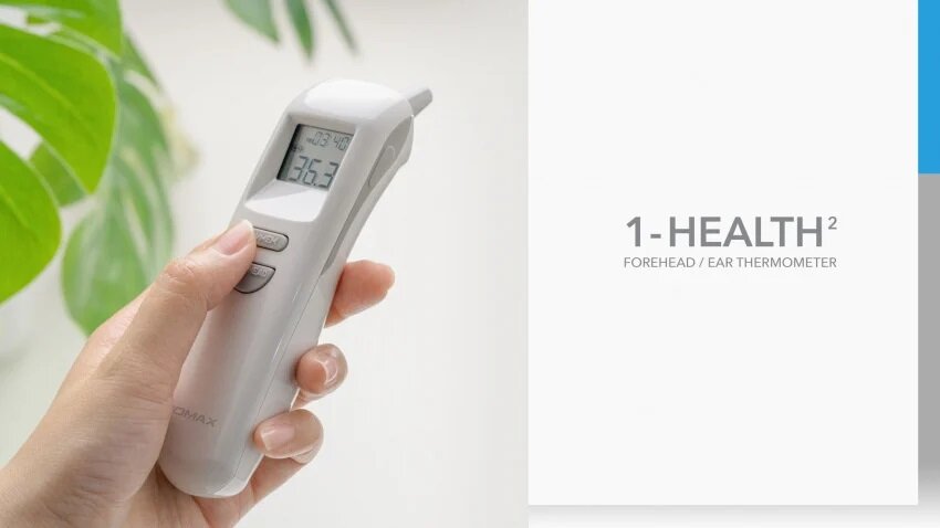MOMAX - 1-Health 2-in-1 infrared non-contact thermometer HL2 | forehead probe | ear probe | thermometer | thermometer | heat detector