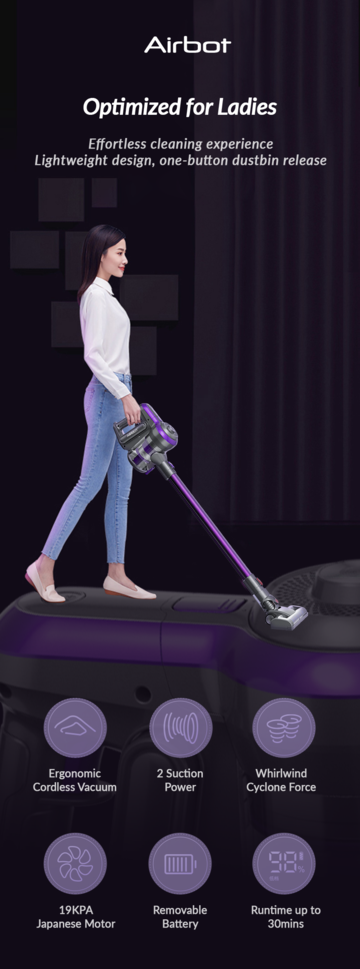 Airbot - iRoom 2.0 Handheld Cordless Vacuum Cleaner 19000Pa [Licensed in Hong Kong]