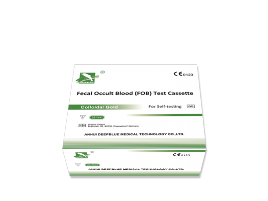 DEEPBLUE Fecal Occult Blood (FOB) Test Cassette (Colloidal Gold)