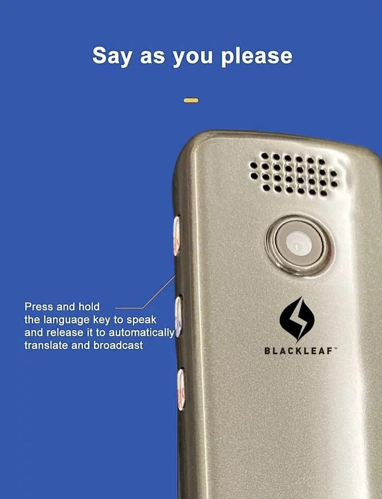 BlackLeaf - 3.5-inch large screen wireless translation pen | Learning translation pen | Translator BMD05