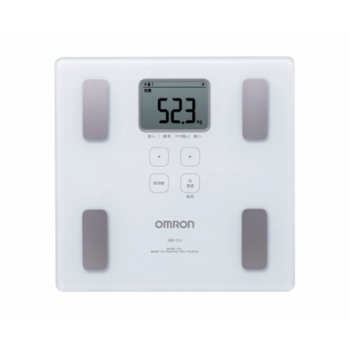 OMRON - HBF-214 體重體脂肪測量器 - 白色【香港行貨】