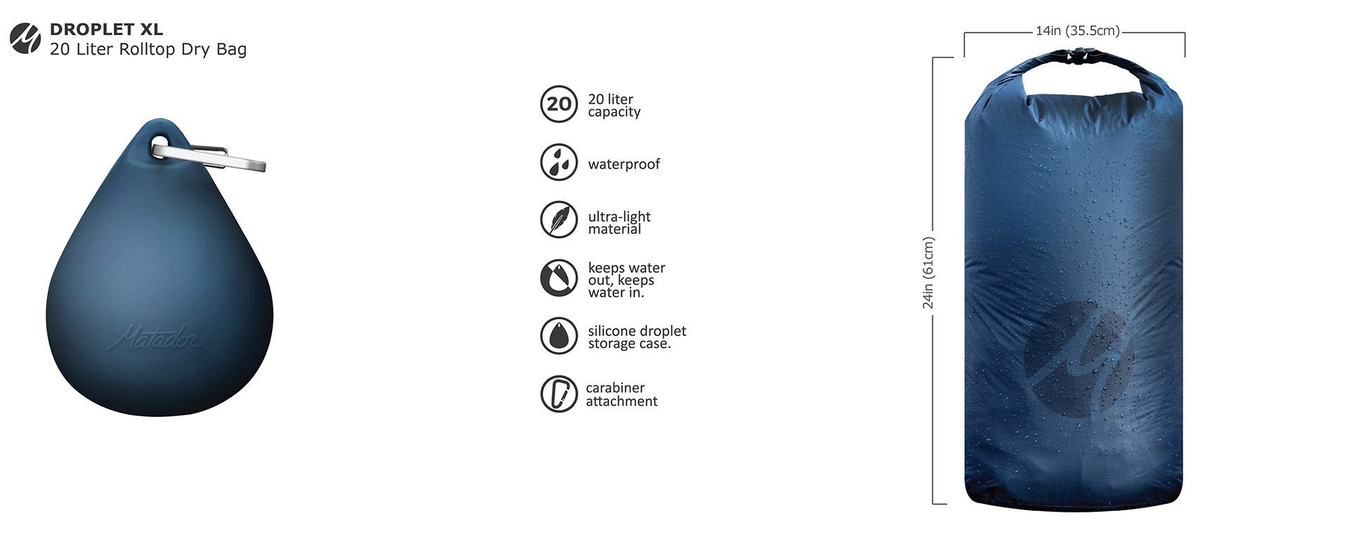 MATADOR - Droplet 水滴防水袋 XL - 20L