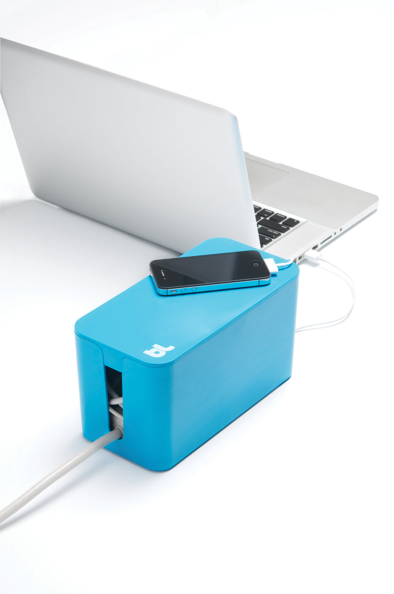 Bluelounge - CableBox Mini Mini Cable Storage Box - Blue