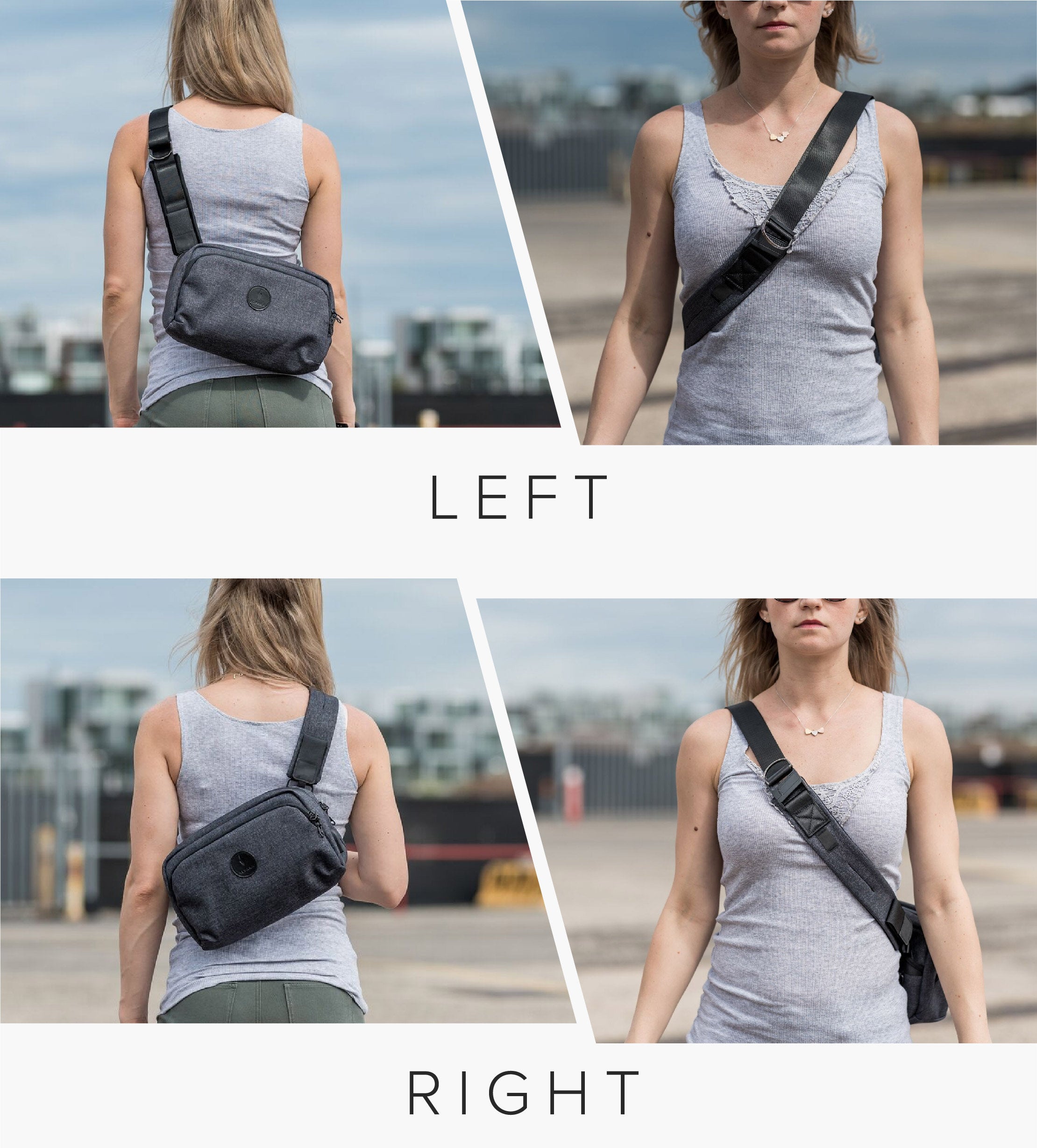 Australia ALPAKA - Go Sling multifunctional anti-theft carrying bag - black