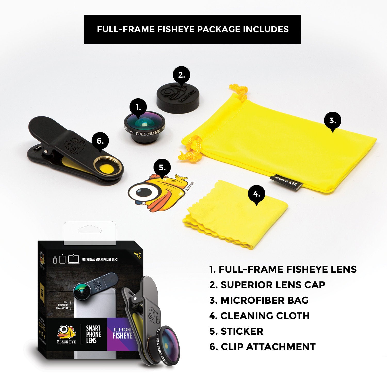 Blackeyes - Pro Full Frame Fisheye Mobile Lens