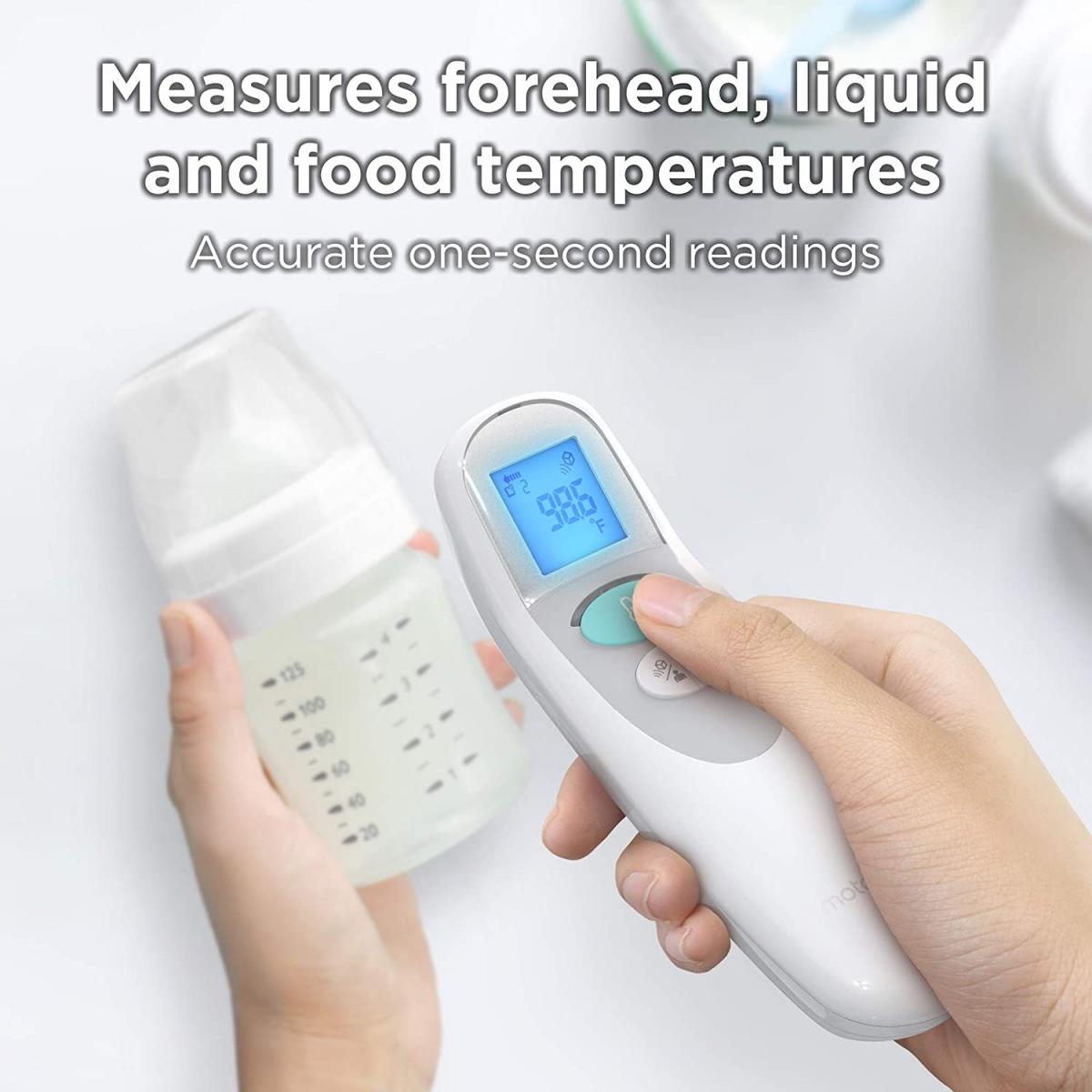 Motorola - Motorola MBP75SN non-contact forehead thermometer | 3-in-1 smart forehead thermometer | forehead probe | thermometer | heat detector | infrared